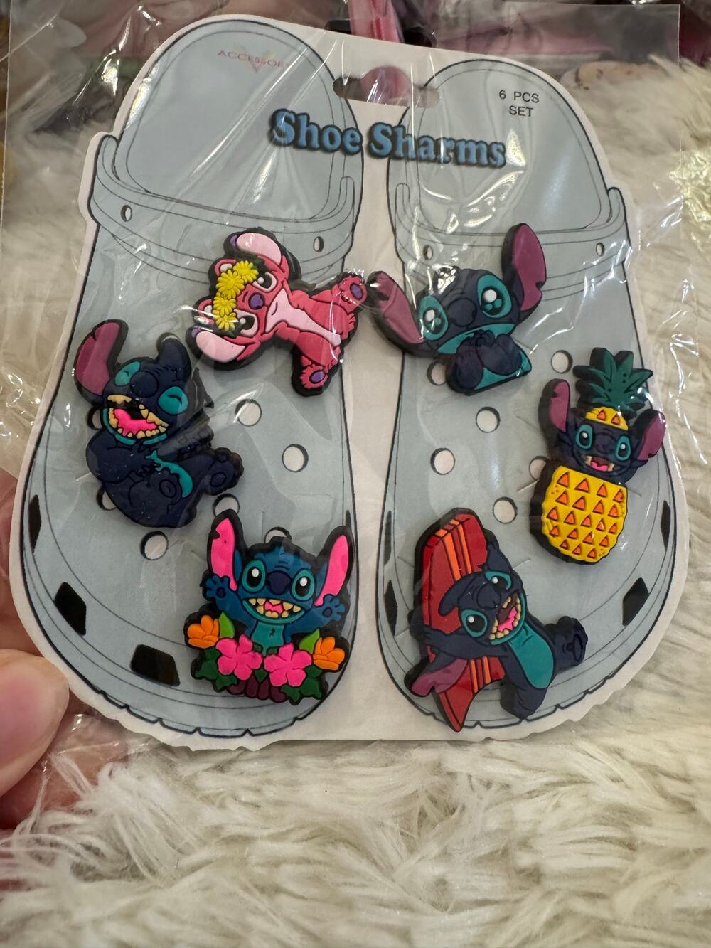 Lilo Stitch and friends Shoe Charms 6 pieces set